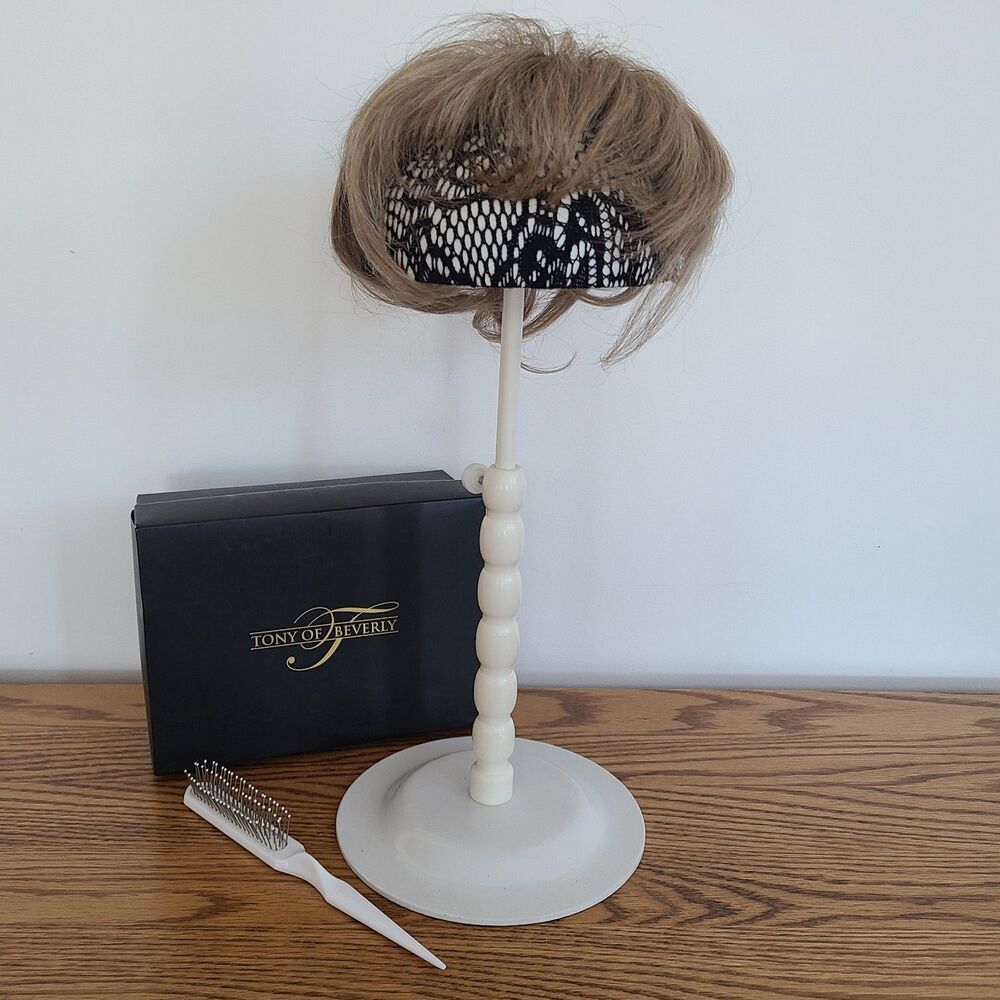 Tony of Beverly Shaper Hair Topper 14/24 Added Body Wig Wiglet Plus Wig Brush